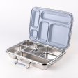 Stainless steel bento lunch box - 5 compartments - Sky