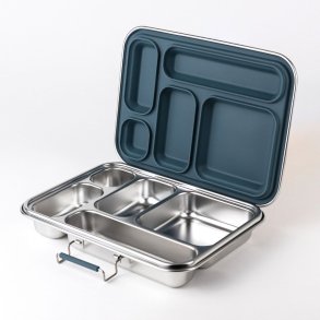 Stainless steel bento lunch box - 5 compartments - Teal