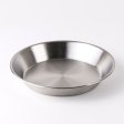 Deep stainless steel dinner plate - Set of 4
