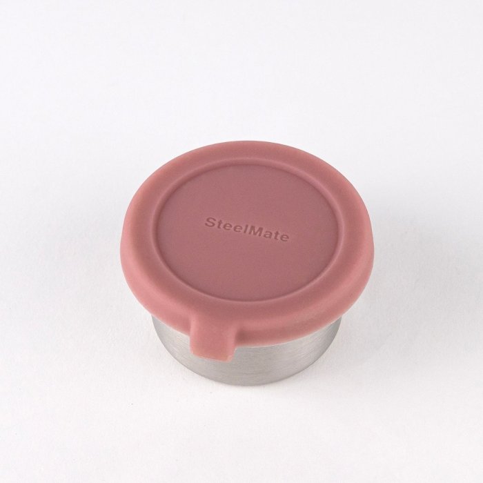 Small stainless steel containers for snacks - 2 pack - Rose