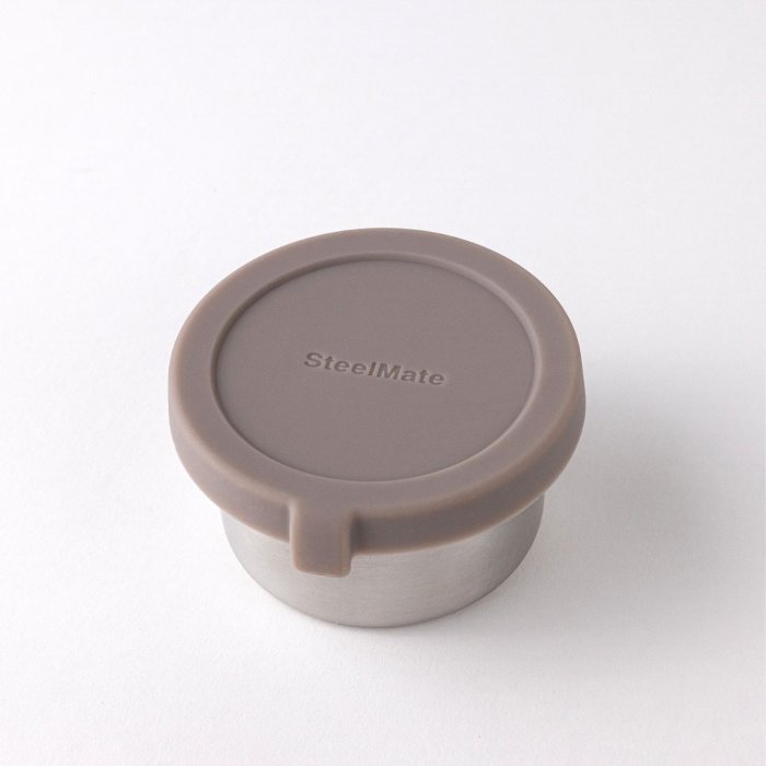 Small stainless steel containers for snacks - 2 pack - Taupe