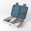 Kids stainless steel lunch box with 3 compartments - Teal