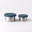 Small stainless steel containers for snacks - 2 pack - Teal