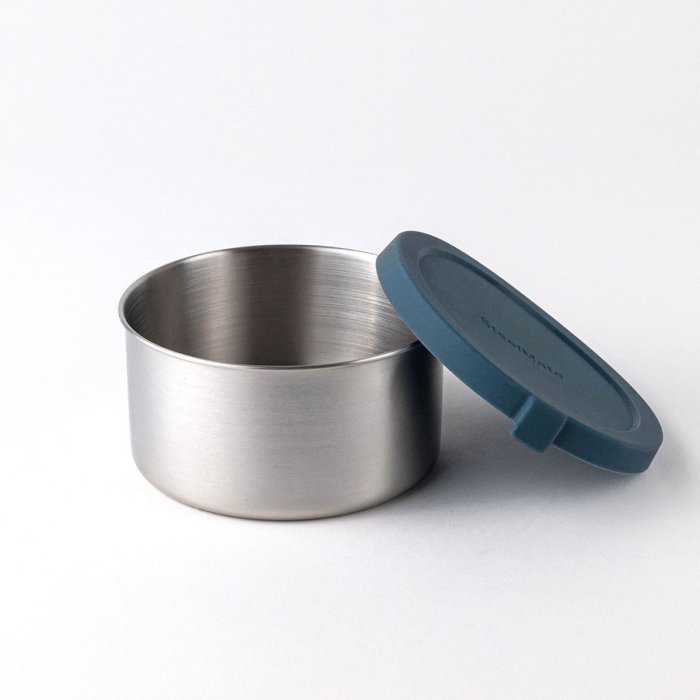 Stainless steel pots for snacks & storage, medium - Set of 2 - Teal