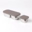 Snackboks s�t i rustfrit st�l med l�g - 2 stk - Taupe