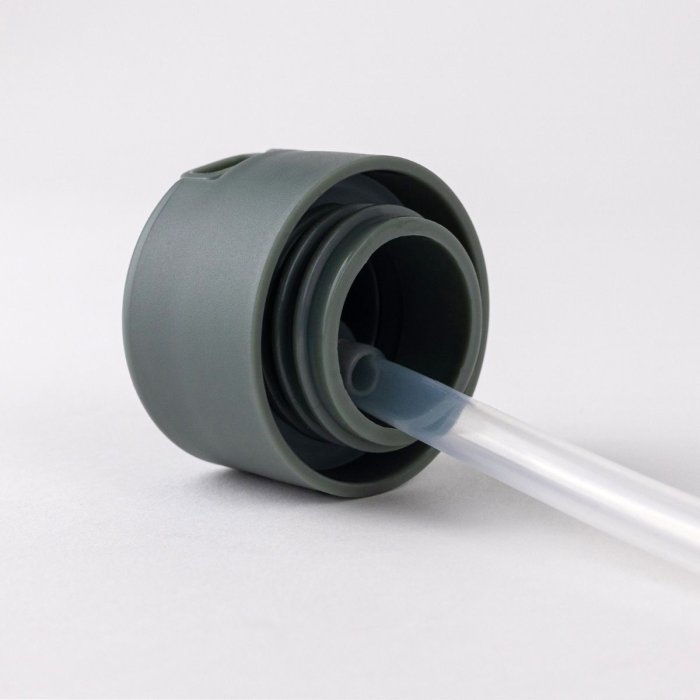 Insulated stainless steel water bottle with straw - Pine