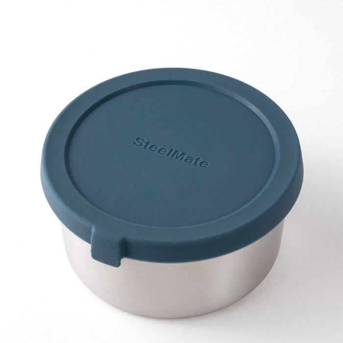 Stainless steel food containers, Large - Set of 2 - Teal
