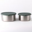 Stainless steel food containers, Large - Set of 2 - Pine