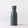 Insulated stainless steel water bottle with straw - Pine