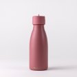 Insulated stainless steel water bottle with straw - Rose